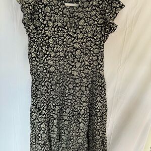 Pinch Black and White Flutter Sleeve Sundress